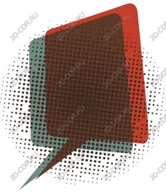  Bright modern speech bubble