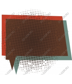  Colored speech bubble