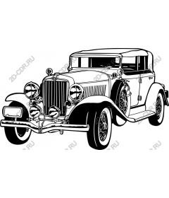 Vintage classic car of the 1930-ies