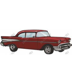  Classic red car 1957 release
