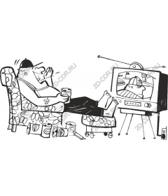  Cosy character who's watching TV