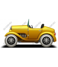 Vintage yellow car