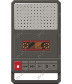 Vintage cassette tape recorder