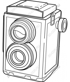  Classic twin-lens reflex camera