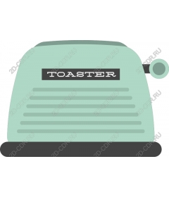  A Retro Mint Green Toaster