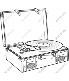 Vintage record player