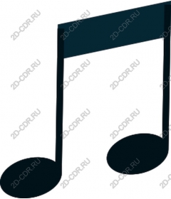  The elegant graphics of musical notes