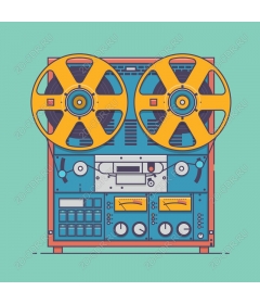 Vintage reel-to-reel tape recorder