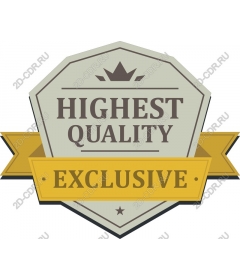  Exclusive badge of the highest quality