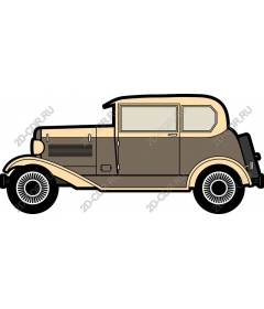 Vintage classic car of the 1920-ies