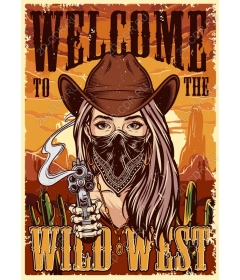Cowgirl from the Wild West