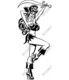 Glamorous Pirate Woman