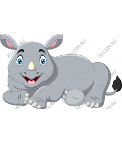  Charming playful Rhino