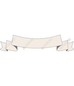  Elegant blank banner with ribbon