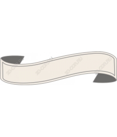  Elegant curved ribbon banner