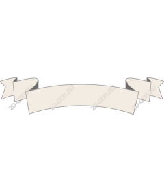  Elegant blank banner with ribbon