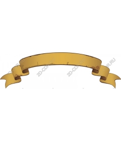 Vintage Golden banner with ribbon