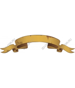 Vintage banner with ribbon