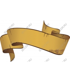 Vintage gold banner ribbon