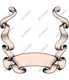 Vintage ornamental banner