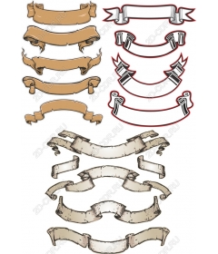 Винтажный набор лент и баннеров