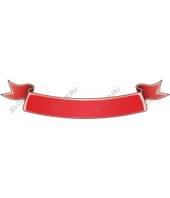  Elegant banner with red ribbon