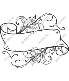  Elegant floral ornamental banner