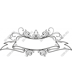  Vintage ornamental banner