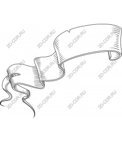  Classic decorative banner with ribbon