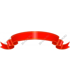  Elegant banner with red ribbon