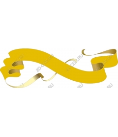 Elegant yellow decorative tape