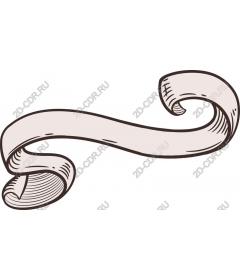 Vintage ribbon-scroll