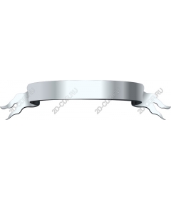  Elegant banner with silver ribbon