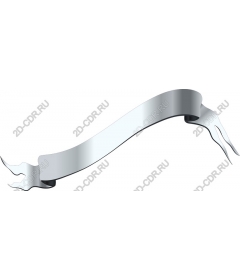  Elegant silver ribbon