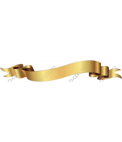  Elegant gold ribbon