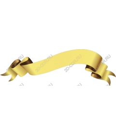 Elegant yellow ribbon