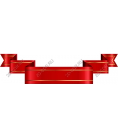  Elegant banner with red ribbon