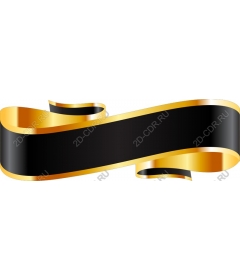  Elegant black and gold ribbon