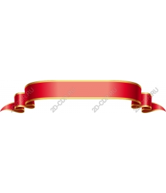  Elegant banner with red ribbon
