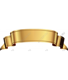  Elegant banner with gold ribbon