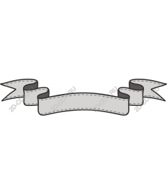  Elegant grey ribbon banner