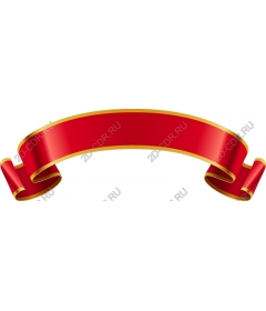  Elegant banner with red ribbon