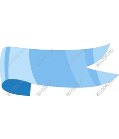 Elegant blue ribbon