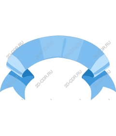  Elegant blue ribbon