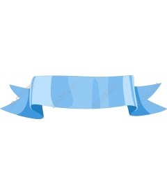  Elegant blue ribbon