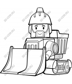  Cartoon bulldozer