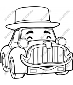  Happy vintage car