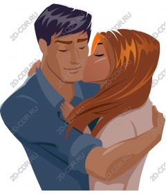  Romantic hug couple