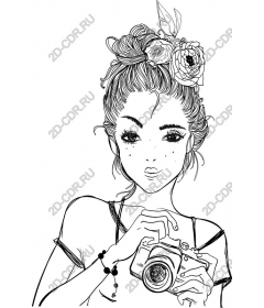 Creative woman with camera
