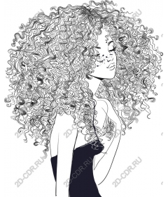  Elegance curly hair